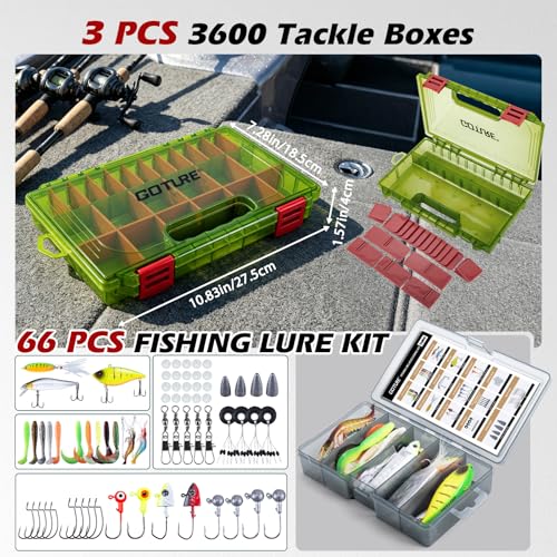 Goture Fishing Rod and Reel Combos,1.8M-2.7M Telescopic Fishing Pole Spinning Reel Line Lures Set with Carrier Bag,Telescopic Rod Kit for Starter Travel Saltwater Freshwater Gear Gift - color: E1:Fishing Full Kit with Tackle Bag, size: 7 ft/2.1 m