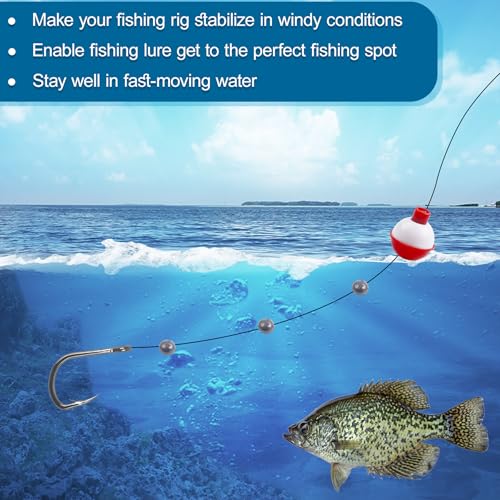Split Shot Fishing Weights, 100pcs Round Split Shots Fishing Sinkers Removable Egg Weights Sinkers Clip On Weight Fish Line Sinker Tackle for Saltwater Freshwater - size: 2g-100pcs