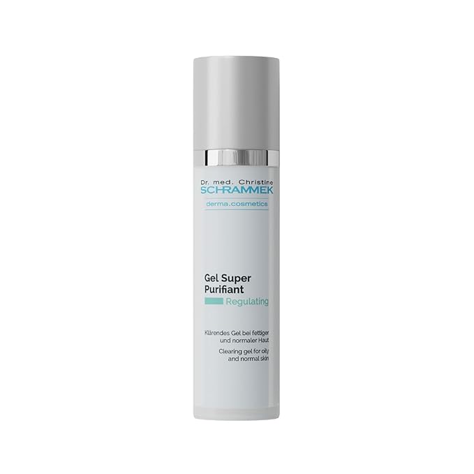 Gel Super Purifiant (1.7 fl oz) - Clearing Gel for Oily & Normal Skin - Moisturizing Effect - With Aloe Vera & Panthenol - No Parabens - Skin Care - Dr. Schrammek