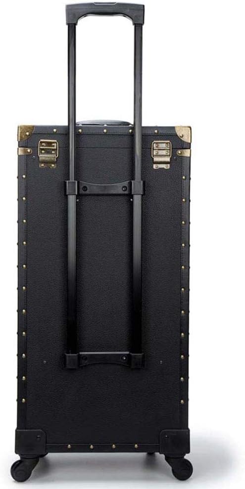 Rolling Lockable Makeup Train Case Hairdressing Trolley Stylist Beauty Salon Cosmetic Luggage Travel Organizer Tool Box with Hair Dryer Holder