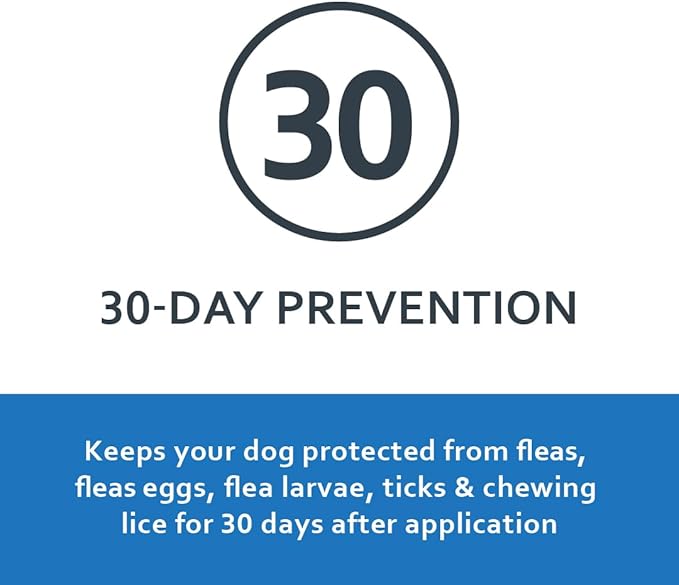 Sentry Fiproguard Plus for Dogs, Flea and Tick Prevention for Dogs (89-132 Pounds), Includes 6 Month Supply of Topical Flea Treatments