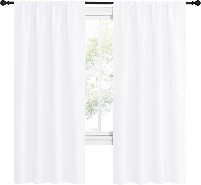 NICETOWN 50% Light Blocking Kitchen Curtains