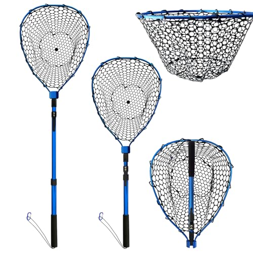 Fishing net (Retractable 11.81, Blue, 48in)