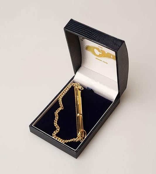 ACME Genuine Silent' Dog Training Whistle no. 535. Adjustable Frequency. Good Sound Quality. Weather-Proof. Designed and Made in the UK. Solid Brass (24ct Gold Plated)
