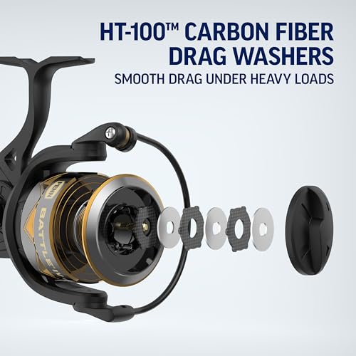 Penn Battle IV Spinning Reel and Fishing Rod Combo - size: 8000 Size Reel - 10' - Heavy - 2pc, style: Battle IV