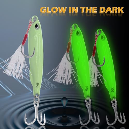 Fishing Jigs Metal Fishing Spoons Lures, Blade Bait Spinner Long Casting Jigging Spoon Lure Vertical Hard VIB Swimbait for Walleye Bass Trout Freshwater & Saltwater