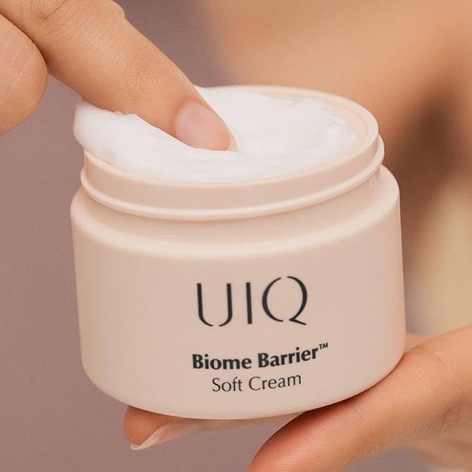 UIQ Biome Barrier Soft Cream, 100 hours lasting hydration, Moisturzing, Fragrance-Free, Skinbarrier Repair, Korean Skin care for Glass Skin, Non-Sticky, Korean skincare, 2.02 fl. oz. (60ml)