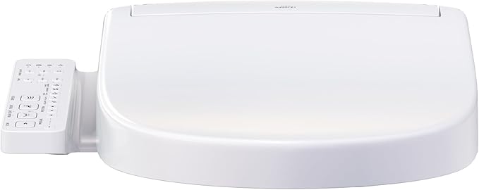 TOTO® WASHLET® S2 Electronic Bidet Toilet Seat with Instantaneous Water Heating, PREMIST and EWATER+ Wand Cleaning, Elongated, Cotton White - SW3346#01