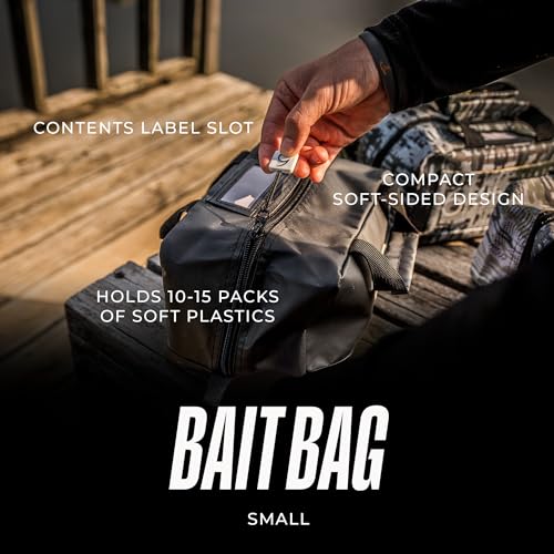 6th Sense Fishing Small Bait Bag – Durable Soft-Sided Storage for Soft Plastics (Mountain Goat) - color: Mountain Goat
