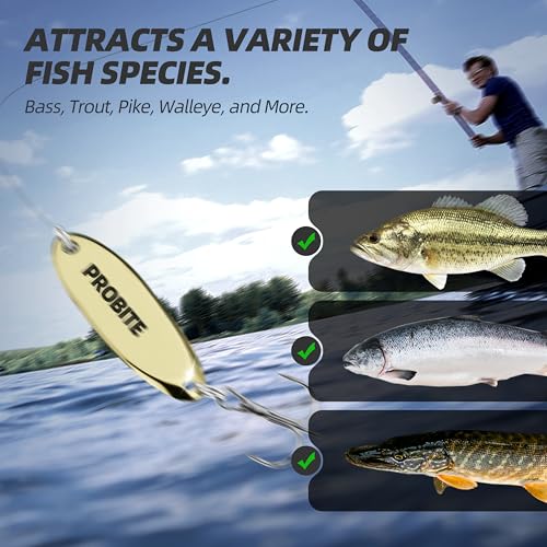 Jigging Spoon Fishing Lures, Slant Cut Metal Spoon with Glow, High Flash, Sharp Treble Hooks, Precision Wobble for Bass, Trout, Pike & Walleye - color: New10PCS, size: 3/8oz