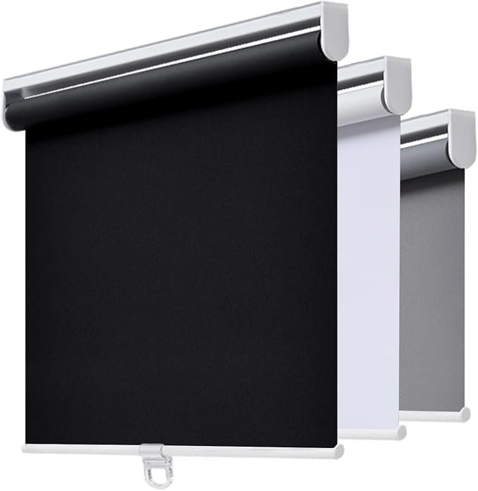 AOSKY Cordless Roller Shades Blackout Blinds