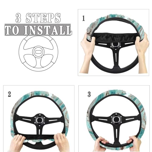 Forchrinse Bee Flower Car Seat Covers 15Pcs Auto Interior Cover Set with Steering Wheel Cover,Armrest Seatbelt Pads,Car Garbage Can,Coaster,Handbrake Gearshift Cover for SUVs Trucks - color: Bee Flower