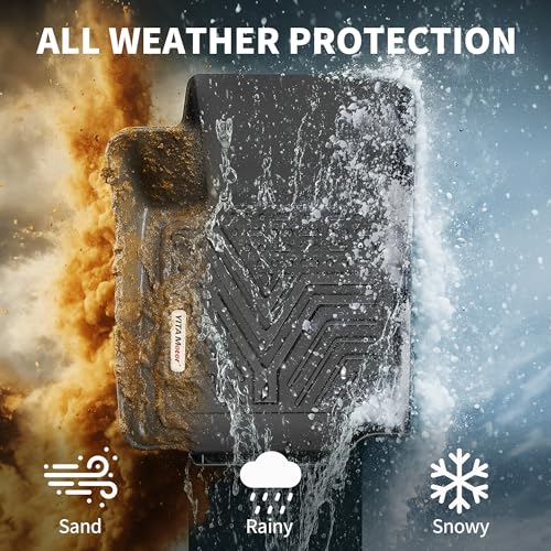 YITAMOTOR Floor Mats fit for 2013-2018 Toyota RAV4 Standard Models (Not for Hybrid), Custom Fit LE/SE/XLE/Limited/Platinum/Adventure Floor Liners, 1st & 2nd Row All-Weather Protection Black - style: 2013-2018 Toyota RAV4 1st&2nd