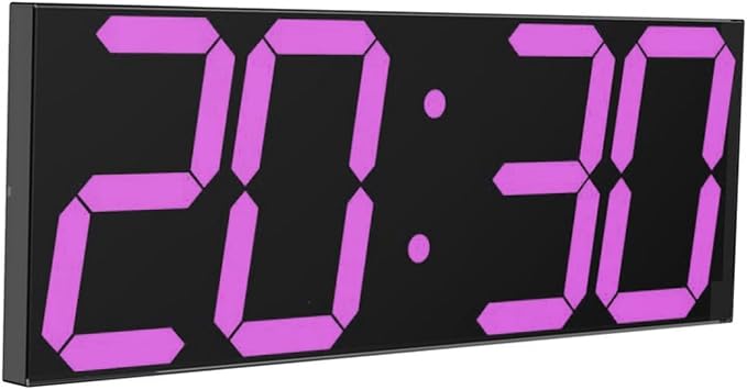 CHKOSDA LED Large Digital Wall Clock, Oversize Wall Clock