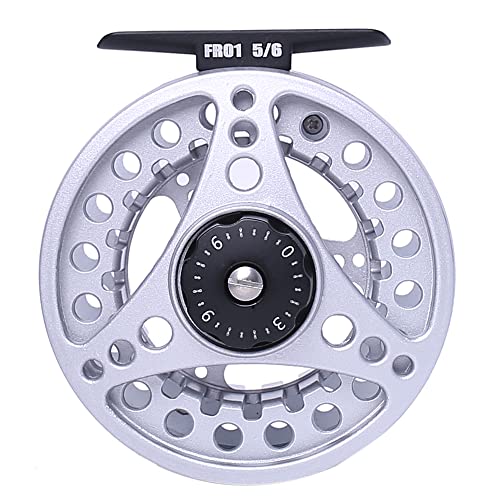 Kylebooker Large Arbor Fly Fishing Reel 3/4wt 5/6wt 7/8wt - color: Silver, size: 3/4wt