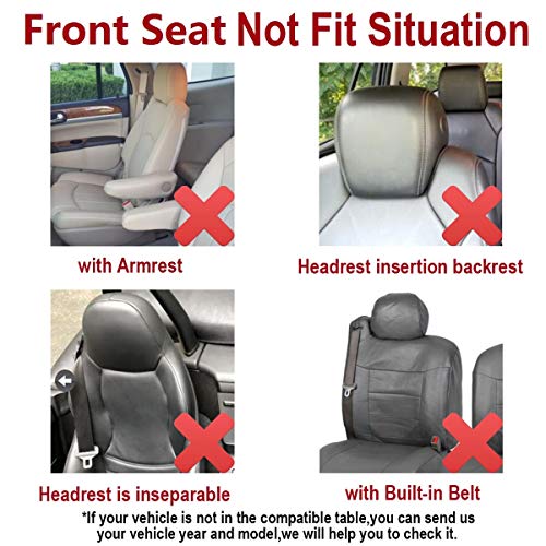 Flying Banner Car Seat Covers Front Seats Rear Bench Polyester car seat Protectors Easy installations Rear Bench Split Classic man Lady Truck (Full Set - Low Back, Black Gray) - color: Black Gray