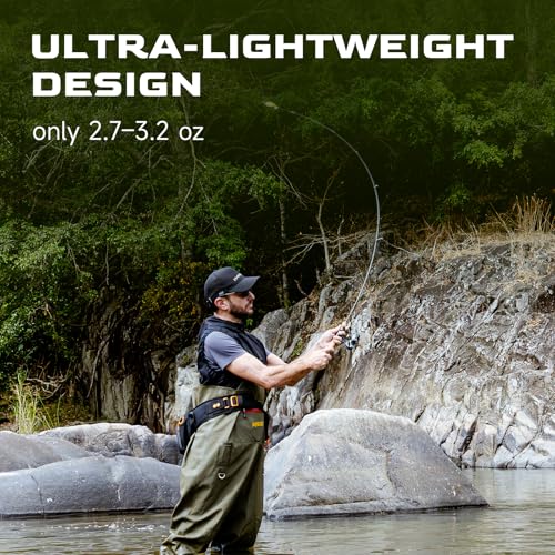 HANDING Magic L BFS Rod 2-Piece Ultralight Casting & Spinning Rod for Trout Crappie Bluegill Yellow Perch Sunfish, for BFS Fishing - size: 5'6'' - UL - Fast - 2pcs, style: Spinning