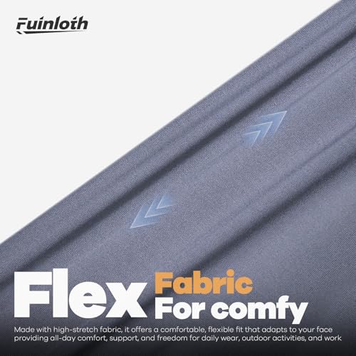 Fuinloth Neck Gaiter, 6 Pack Cooling UV Protection Bandana Face Mask Gator | Breathable Sweat Wicking, UPF 50, Sun Wind Dust Shield, Quick Dry & Washable, 95% Polyester 5% Spandex - color: Black+gray+camo+ink-blended Blue+jungle Leaf+camo Sand