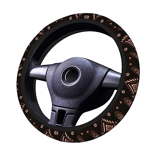 Southwest Pattern American West Steering Wheel Cover Anti-Slip,Sweat Absorption Universal 15 inch Steering Wheel Covers Cute car Accessories for Men Women - color: 7