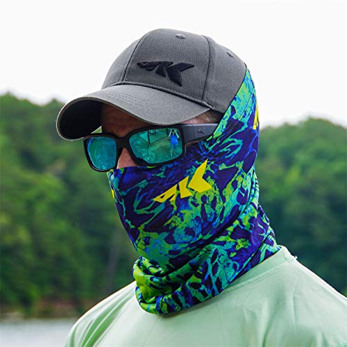 KastKing Sol Armis Neck Gaiter - UPF 50 Face Mask - UV Sun Protection Mask for Men & Women, Fishing, Hiking - color: J: Blue Tang (Size: 19"x9.5"), size: One Size