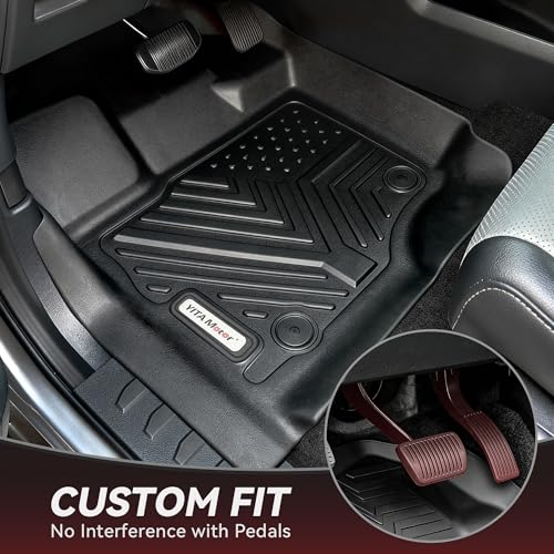 YITAMOTOR Floor Mats fit for 2013-2018 Toyota RAV4 Standard Models (Not for Hybrid), Custom Fit LE/SE/XLE/Limited/Platinum/Adventure Floor Liners, 1st & 2nd Row All-Weather Protection Black - style: 2013-2018 Toyota RAV4 1st&2nd