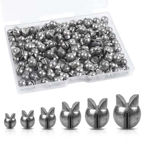 100Pcs Split Shot Fishing Weights Sinkers - Removable Round Lead Drop Shot Weights Small Fishing Line Weights for Freshwater Saltwater Bass Fishing - style: 100pcs-3g
