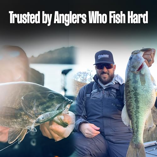 Headbanger Cranky Shad Slow-Sink Hard Lure (2-1/2", 3", 4" & 5") – Patented Erratic “Headbanging” Action Crankbait for Freshwater Bass, Walleye & Perch – 1/3 oz with Premium VMC Hooks - color: Sexy Shad, size: 4"