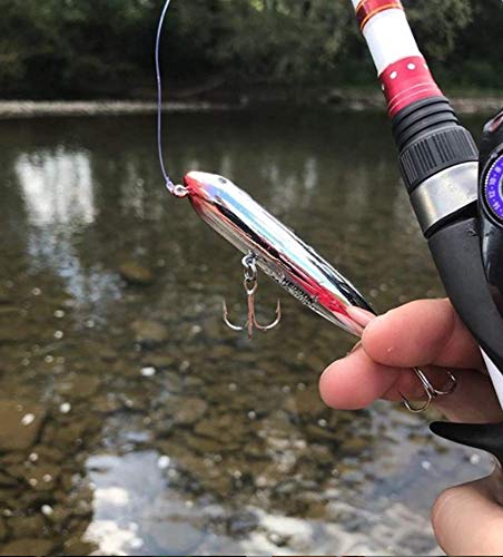 Heddon Zara Spook Topwater Fishing Lure - Legendary Walk-The-Dog Lure - color: G-Finish Blue Shad, style: Zara Puppy (1/4 Oz)