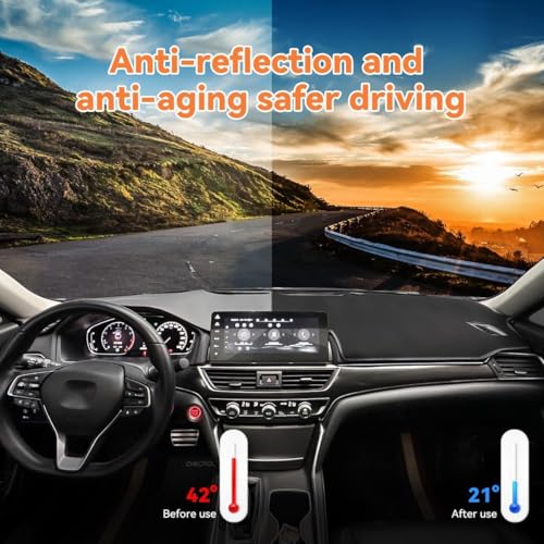 Leather Dashboard Cover Compatible for BMW X3 G01 2025 2024 2023 2022 2021 2020 2019 2018 Dashboard Sun Shade Cover Premium Leather Car Sunshield Mat, Anti-UV Heat Protector (with HUD)