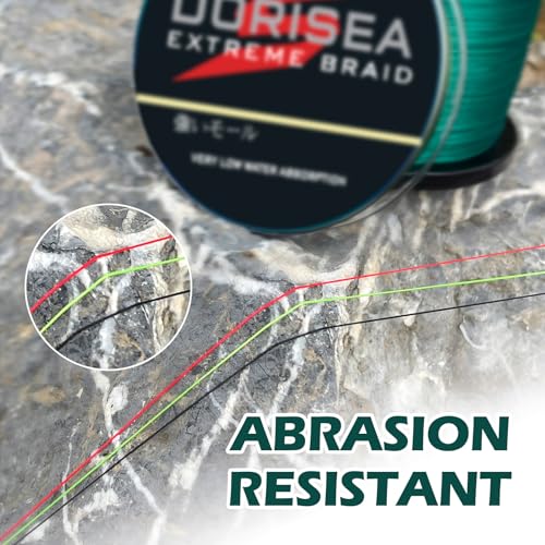 Extreme Braid 100% Pe Moss Green Braided Fishing Line 109Yards-2187Yards 6-550Lb Test Fishing Wire Fishing String Incredible Superline Zero Stretch - size: 100m/109Yards 60lb/0.40mm