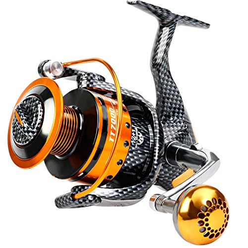 Burning Shark Fishing Reels- 12+1 BB, Light and Smooth Spinning Reels, Powerful Carbon Fiber Drag, Saltwater and Freshwater Fishing - size: TT3000