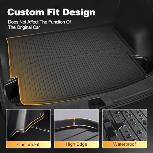 AOMSAZTO Cargo Liner for 2019-2025 2026 Chevy Blazer - All Weather Protection Trunk Mat Waterproof Custom Fit Car Accessories for Chevrolet Blazer (Not for EV) - size: Blazer 2019-2026