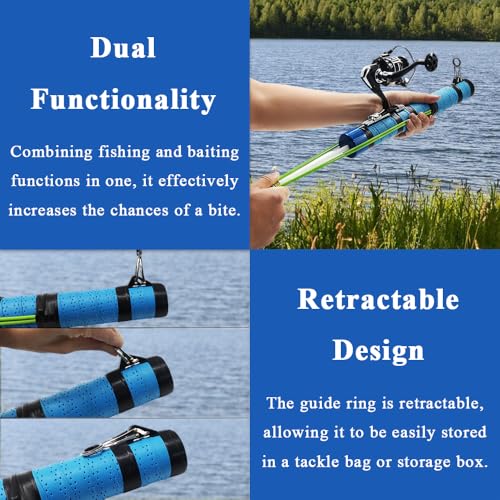 SUFFUSE Fishing Rod, Portable Catapult Lure Fishing Tools, Saltwater and Freshwater Great Gear for Traveling - color: Package D