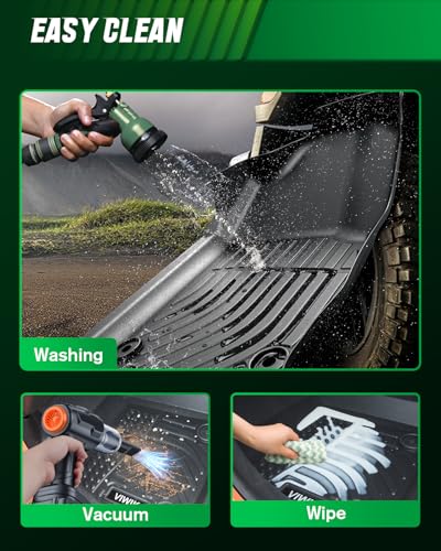 VIWIK Ford Escape Floor Mats - Custom Fit for 2013-2019 Models, All Weather Protection, Easy to Clean, Non-Slip TPE, 3D Scanning Design, Waterproof, Odorless, Durable, High Edge, Full Coverage - size: Fits for 2019-2013 Ford Escape