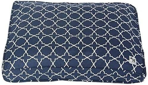 Molly Mutt Sheepy Wool-Filled Crate Pad, GOTS-Certified 100% Organic Cotton Canvas Cover with Soft 100% Natural Wool Insert, Ideal for Dog Bed or Kennel, Romeo & Juliet, 30" x 21" x 2.5"