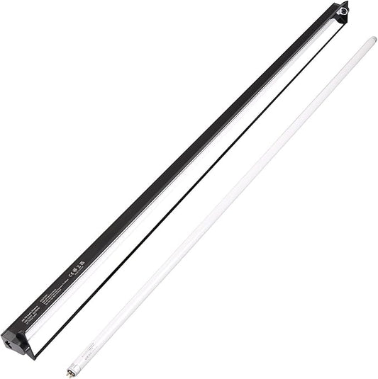 Aiicioo T5 UVB Reptile Light - Desert 10.0 UVA UVB Light Fixture & High Output UVA UVB T5 Bulb for Reptiles Chameleon Gecko Chameleon Gecko (46Inch 54W)
