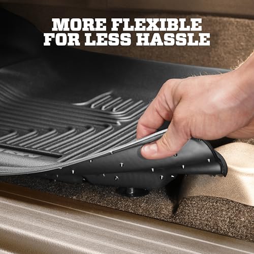 Husky Liners Weatherbeater Floor Mats | Fits 2007-2014 Chevrolet Suburban 1500 & GMC Yukon XL1500; 2007-2013 Cadillac Escalade EXT & Chevrolet Avalanche | Front & 2nd Row, 3-pc Black - 98261