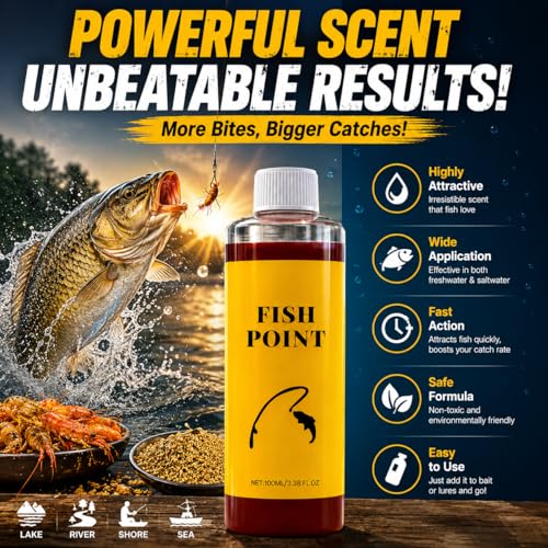 Concentrated Fish Attractant Liquid, 100ml Fish Attractant Liquid for Trout, Panfish and More, Panfish and More, Enhances Scent & Improves Biteresponse - color: 2PCS