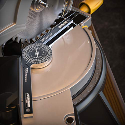 LEXIVON Aluminum Miter Saw Protractor | 7-Inch Rust Proof Angle Finder Featuring Precision Laser Engraved Scales (LX-230) - size: 7 Inch