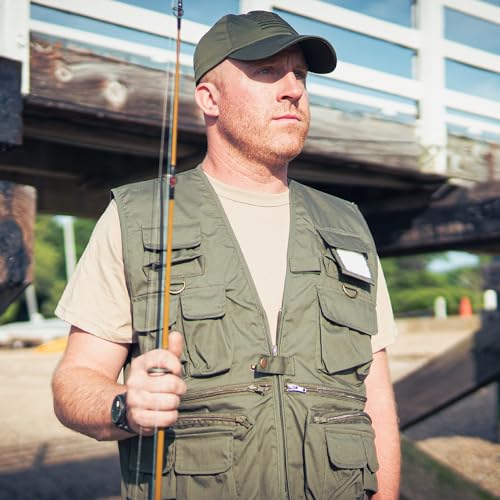 Rothco Uncle Milty Travel Vest - Outdoor Fishing Camping 17 Cargo Pocket Jacket - color: Khaki, size: X-Large