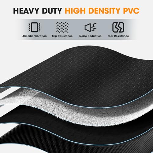Stepwaver Walking Pad Mat for Carpet, Treamill Mat for Hardwood Floors, High Density, 0.2" Thickness, Folable, Floor Protection Mats for Bike, Elliptical, Treadmill - size: 55.1"L x 23.6"W x 0.2"Th