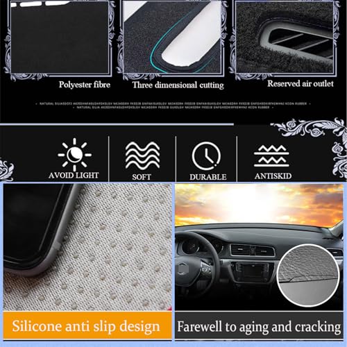 Dashboard Mat Cover for Honda CR-V 2012-2016 Nonslip Center Console Sunshield Glare UV Rays Protector Accessories - size: Honda CR-V 2012-2016