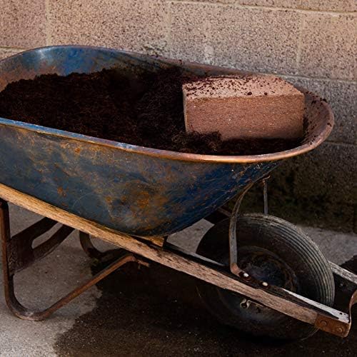 Minute Soil Bulk Coconut Coir Block 4-Pack – OMRI Listed for Organic Use – 48 lb Compressed Grow Medium – Expands with Water – Gardening, Beds, Containers