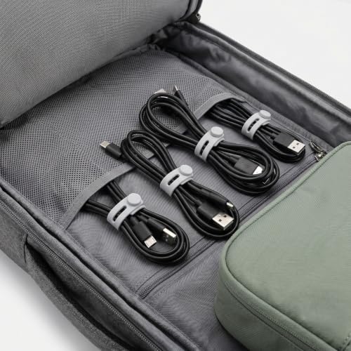 Ipetboom 40PCS Stretchy Fishing Rod Bands - 3.2 Inch 5.2 Inch Reusable Silicone Fishing Rod Straps - Silicone Rubber Ties Belts for Bundling, Cables, Gardening Tools