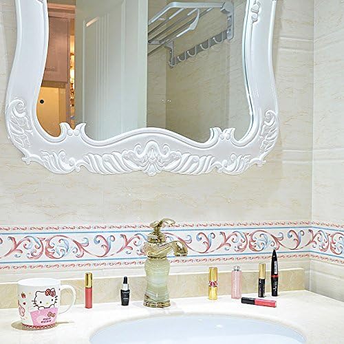 UPREDO 3D Decorative Floral Molding Waterproof Wallpaper Border Peel and Stick