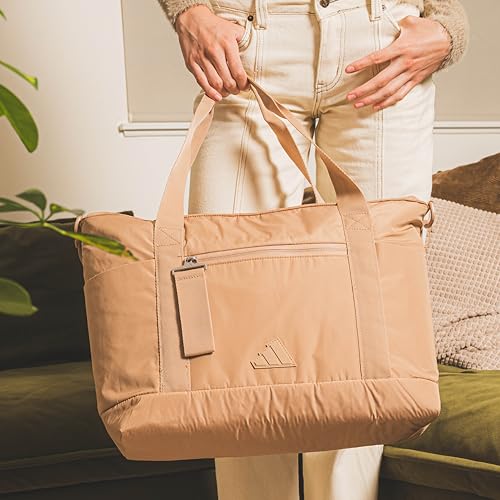 adidas All Me Tote - color: Warm Sandstone Beige