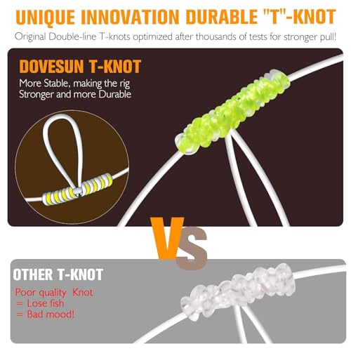 Dovesun Pompano Rigs for Surf Fishing + Fishing Lure Making Kit DIY Spinner Making Kit