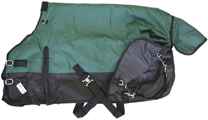 AJ Tack 1200D Waterproof Winter Pony Blanket - 300g Heavyweight Turnout with Fleece Collar, Shoulder Gussets & Tail Flap - Camouflage 50"
