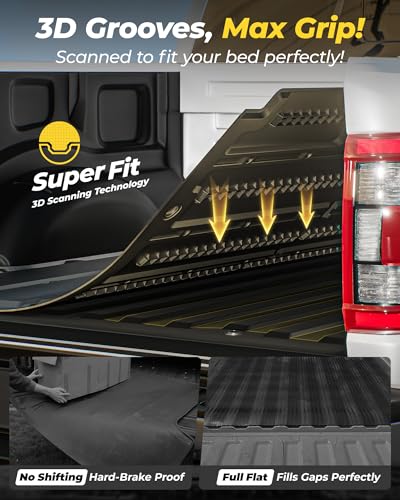 3W Trunk Bed Mat Fit for Silverado EV/GMC Sierra EV/Sierra EV Denali 2024 2025 2026 All Weather TPE Custom Fit Bed Liner for Silverado EV/GMC Sierra EV/Sierra EV Denali - size: Chevy Silverado EV 2024-2025 Trunk Bed Mat
