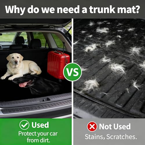 Car Trunk Mat - Universal Size 29" x 39", Leopard Print Pattern Cargo Liner, Car Accessory for SUVs/Sedan/Wagons, Durable Protective Mat, Trunk Liner for Families/Travel Enthusiasts - style: PET